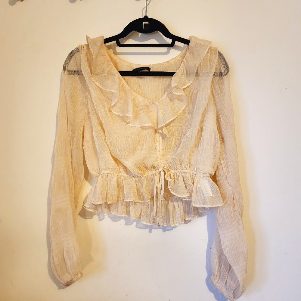 Cream Dainty Adored Vintage Top